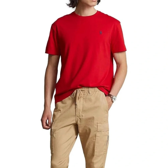 Polo Ralph Lauren Men's M Red Classic Crew Neck T-Shirt Short Sleeve - Picture 4 of 10